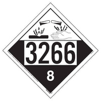 JJ Keller 3266 Placard - Class 8 Corrosive