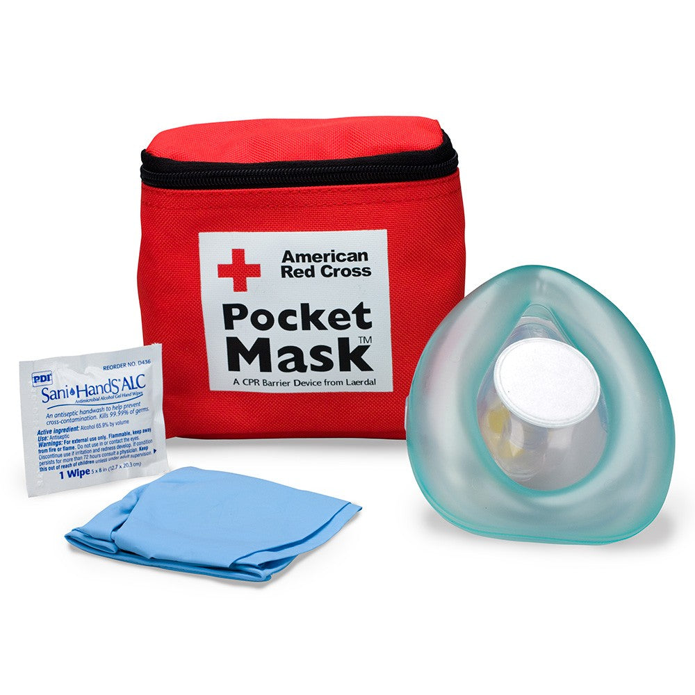 First Aid Only Laerdal CPR Pocket Mask with Fabric Case