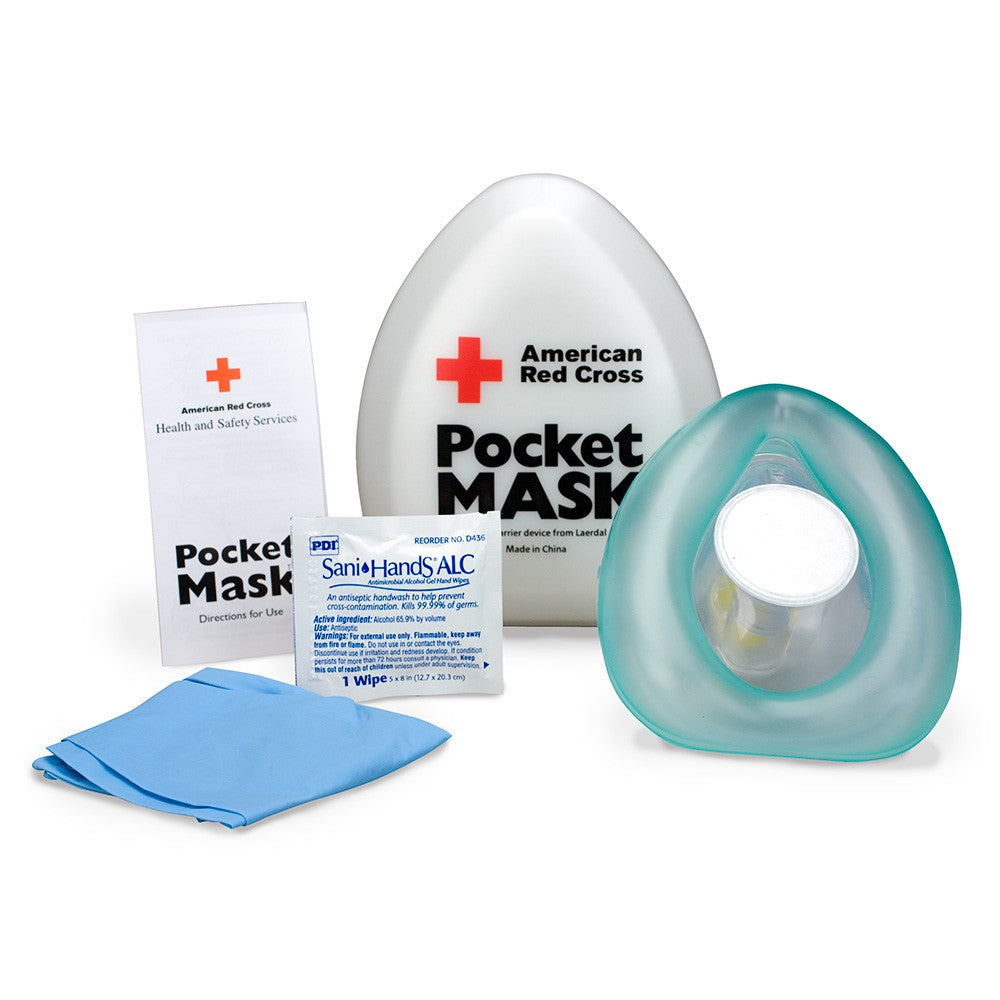 First Aid Only Laerdal CPR Pocket Mask with Plastic Case