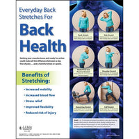 JJ Keller  Back Safety: Keep Your Back In Action - Back Stretches Poster