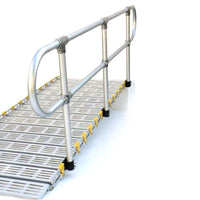 Roll-A-Ramp Anodized Aluminum Handrails with Loop Ends