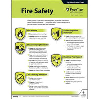 JJ Keller EyeCue Fire Safety Laminated Poster