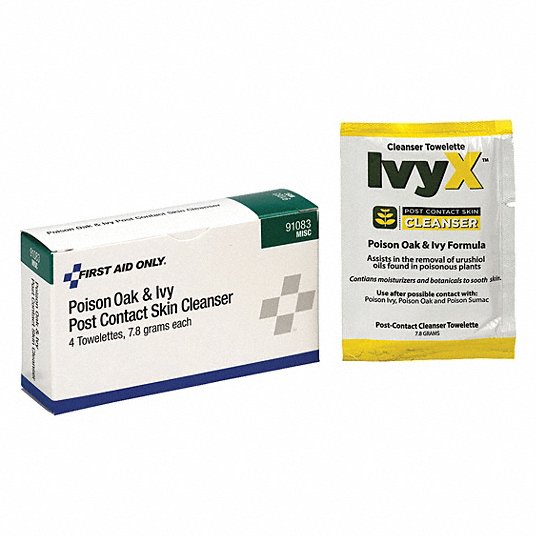 First Aid Only IvyX Poison Oak & Ivy Pre-Contact Skin Solution, 4 Packets per Box