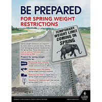 JJ Keller Weight Restrictions - Motor Carrier Safety Poster