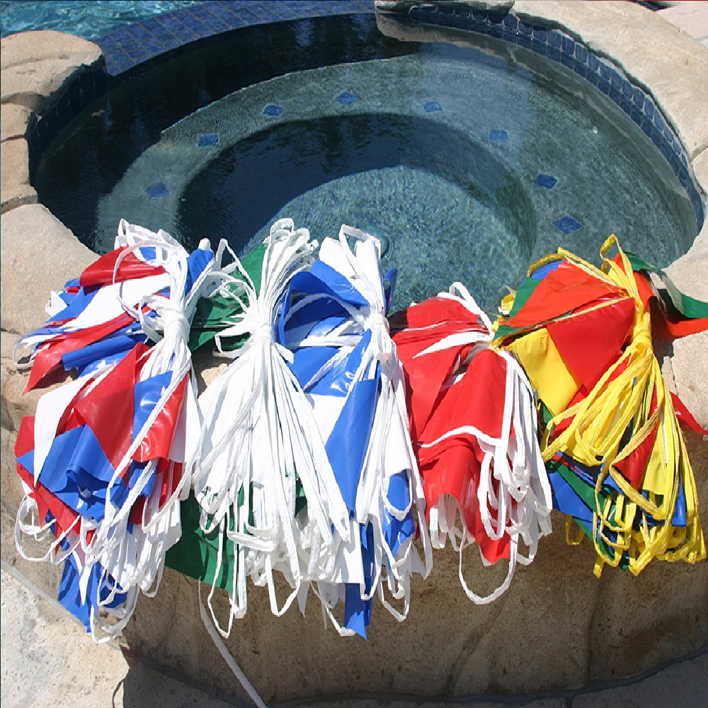 Sprint Aquatics Backstroke Flags | 100-Ft NCAA and US Swimming Compliant Pennant Line