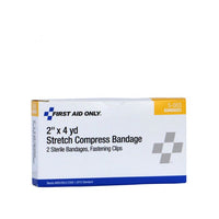 First Aid Only 2" Sterile Stretch Compressed Gauze Rolls, 2 Per Box(Pack of 150)