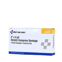 First Aid Only 2" Sterile Stretch Compressed Gauze Rolls, 2 Per Box(Pack of 150)