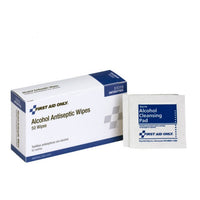 First Aid Only Alcohol Pads, 50 Per Box