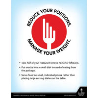 JJ Keller Reduce Your Portion - Health & Wellness Awareness Poster