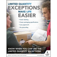 JJ Keller  Limited Quantity Exceptions - Hazmat Transportation Poster