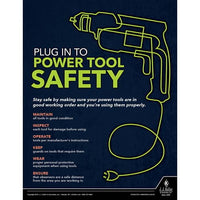 JJ Keller "Plug In To Power Tool Safety" Construction Safety Poster