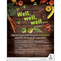 JJ Keller Improve Your Wellness - Health & Wellness Awareness Poster