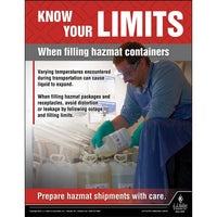 JJ Keller Filling Hazmat Containers - Hazmat Transportation Poster