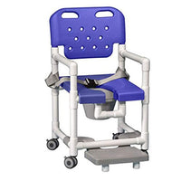 IPU 20" Elite Shower Commode Chair with Pail, Footrest, and Seat Belt