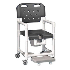 IPU 20" Elite Shower Commode Chair with Pail and Footrest