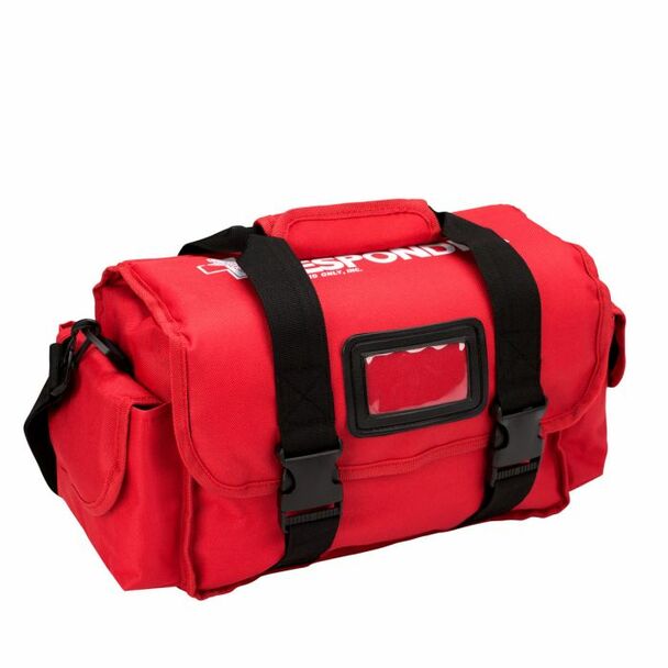First Aid Only Large Empty First Responder Bag | 8-Pocket Trauma Carrier