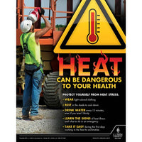 JJ Keller Heat Can Be Dangerous - Construction Safety Poster