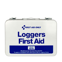 First Aid Only 25 Person Loggers First Aid Kit, Metal Weatherproof Case