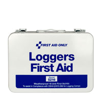 First Aid Only 25 Person Loggers First Aid Kit, Metal Weatherproof Case