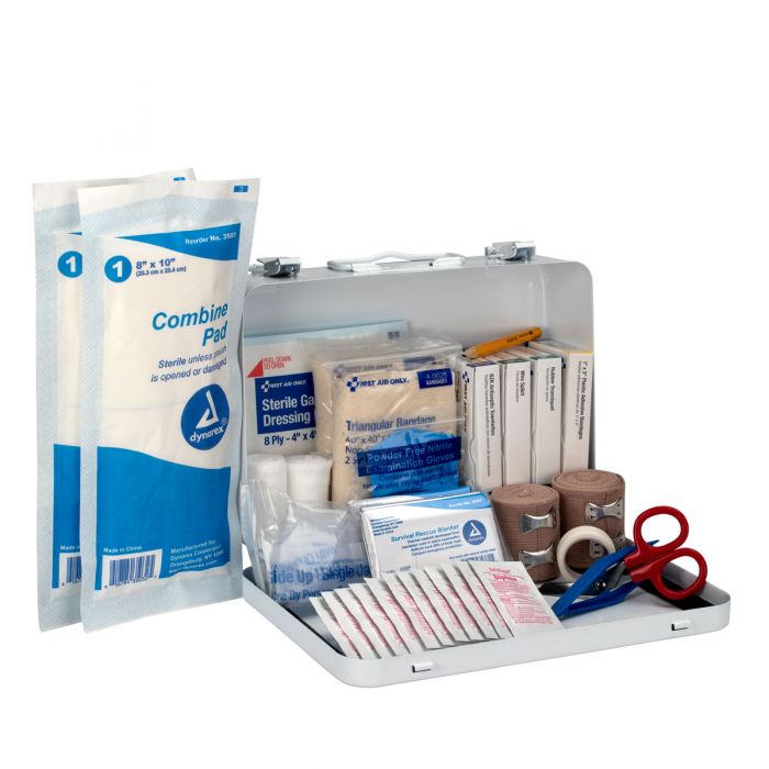 First Aid Only 25-Person Logger’s First Aid Kit | Custom Logo Weatherproof Metal Case