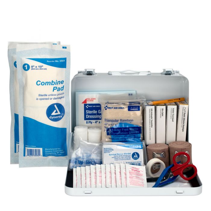 First Aid Only 25-Person Logger’s First Aid Kit | Custom Logo Weatherproof Metal Case