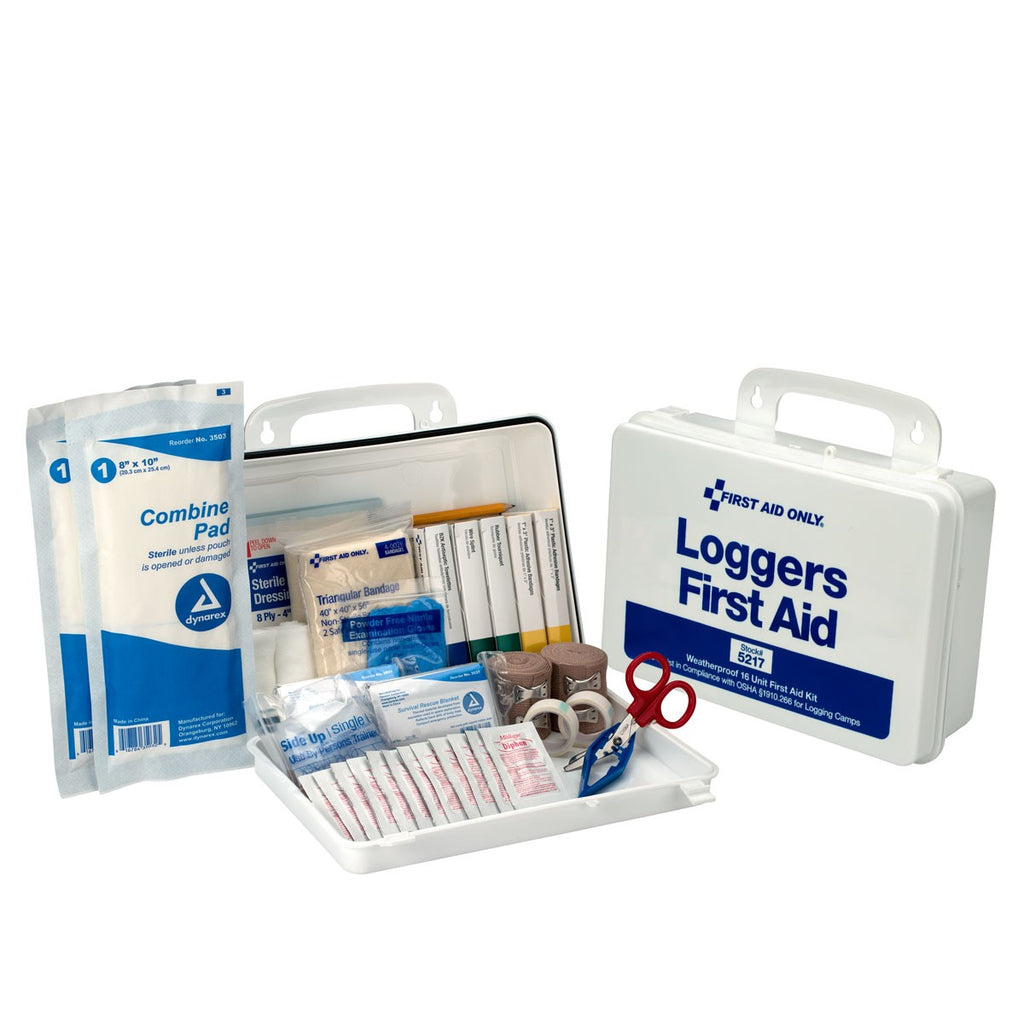 First Aid Only 25 Person Loggers First Aid Kit, OSHA Compliant Plastic Case