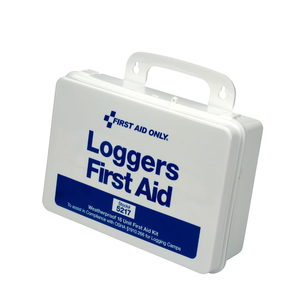 First Aid Only 25 Person Loggers First Aid Kit, OSHA Compliant Plastic Case