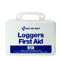 First Aid Only 25 Person Loggers First Aid Kit, Plastic Case, Custom Logo (Case of 48)