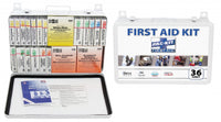 36 Unit First Aid Kit With BBP And CPR, Metal Case(Pack of 3)