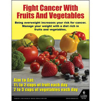 JJ Keller "Fight Cancer With Fruits and Vegetables" Health & Wellness Awareness Poster