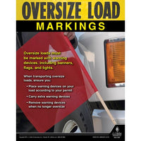 JJ Keller "Oversize Load Markings" Motor Carrier Safety Poster