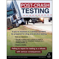 JJ Keller "Post-Crash Testing" Motor Carrier Safety Poster