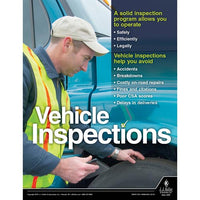 JJ Keller "Vehicle Inspections" Transportation Safety Poster