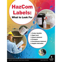 JJ Keller "HazCom Labels: What To Look For" Workplace Safety Training Poster