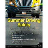 JJ Keller "Summer Driving Safety" Transportation Safety Poster