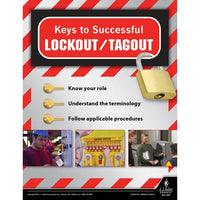 JJ Keller Keys to Successful Lockout/Tagout - Workplace Safety Training Poster