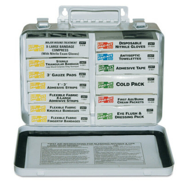 First Aid Only 16-Unit Weatherproof Steel ANSI A First Aid Kit