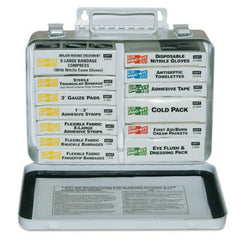 First Aid Only 16 Unit Kit Weatherproof Steel