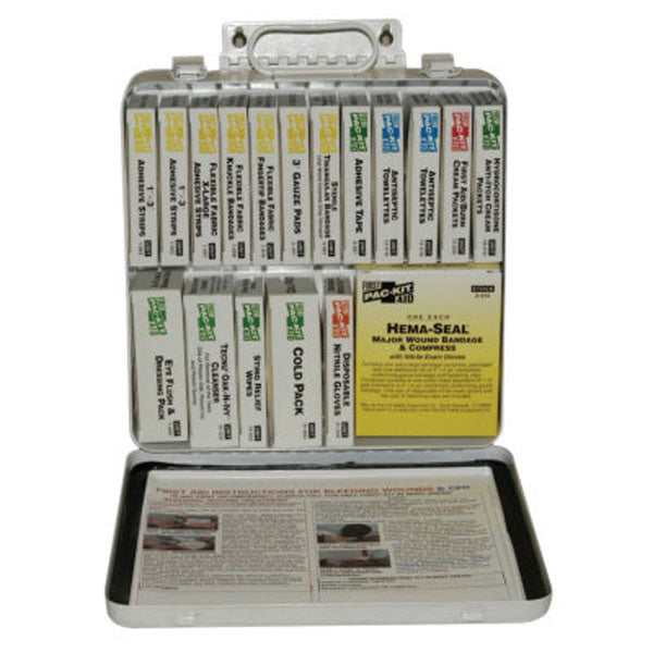 First Aid Only 24 Unit Weatherproof Steel Kit with Custom Logo