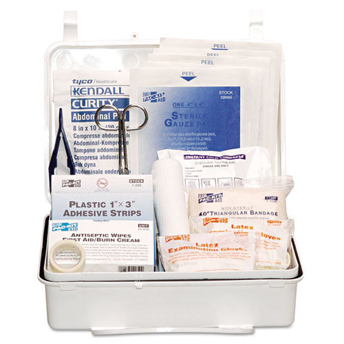 First Aid Only 25-Person Contractor First Aid Kit | Weatherproof Plastic Case with Custom Logo