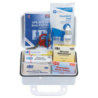 First Aid Only 10 Person First Aid Kit, Plastic , Custom Logo (Case of 48)