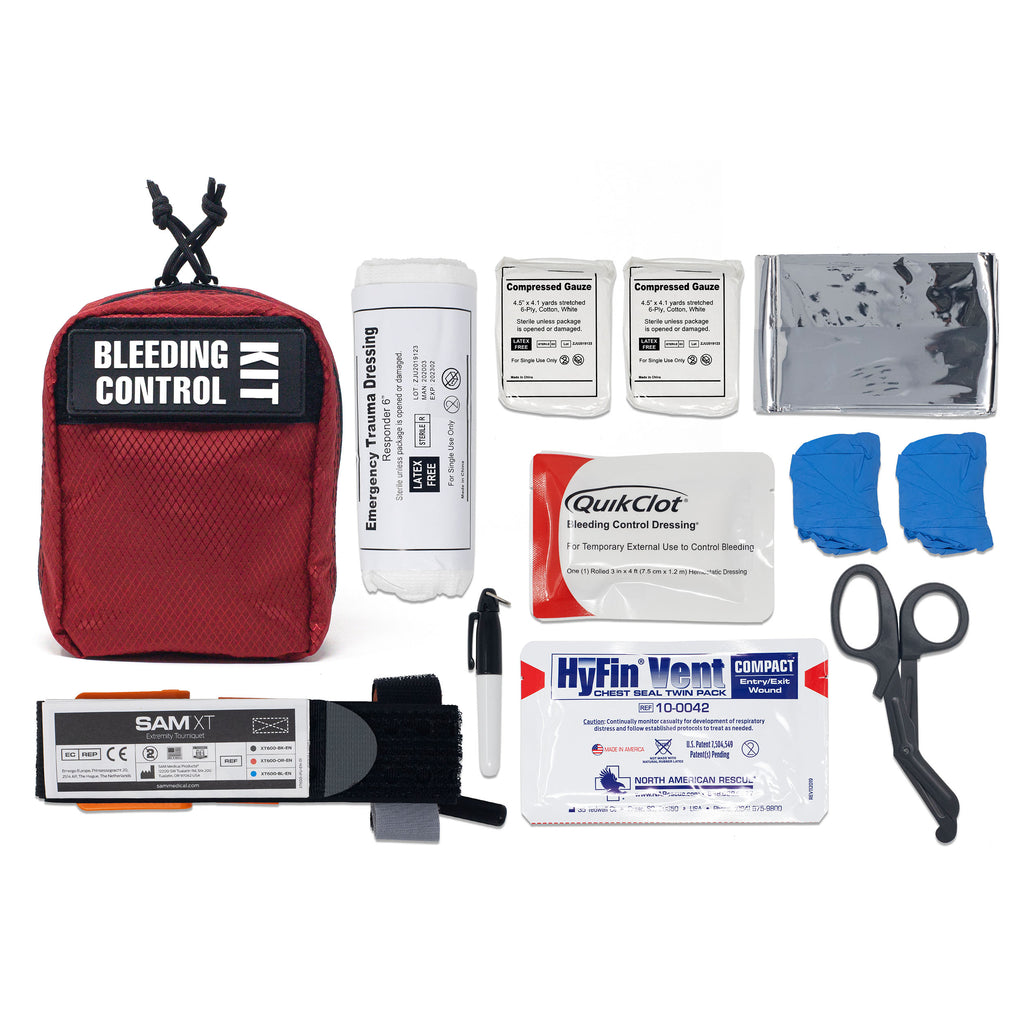 Cubix Safety Premium Bleeding Control Kit – Medical-Grade Hemorrhage Control and Trauma Response Assembly