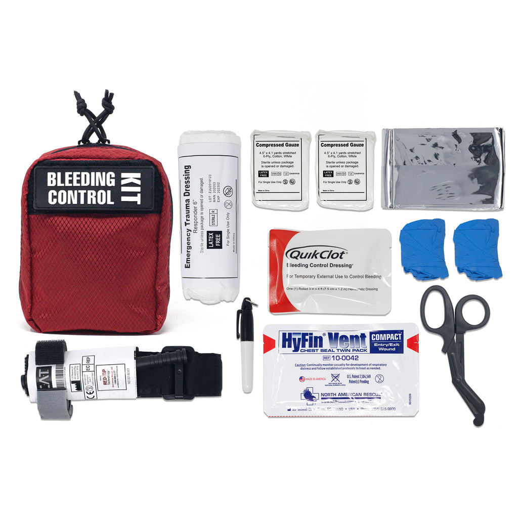 Cubix Safety Premium Bleeding Control Kit – Medical-Grade Hemorrhage Control and Trauma Response Assembly