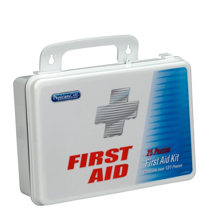 First Aid Only 25 Person Office First Aid Kit, 131 Pieces, Plastic Case