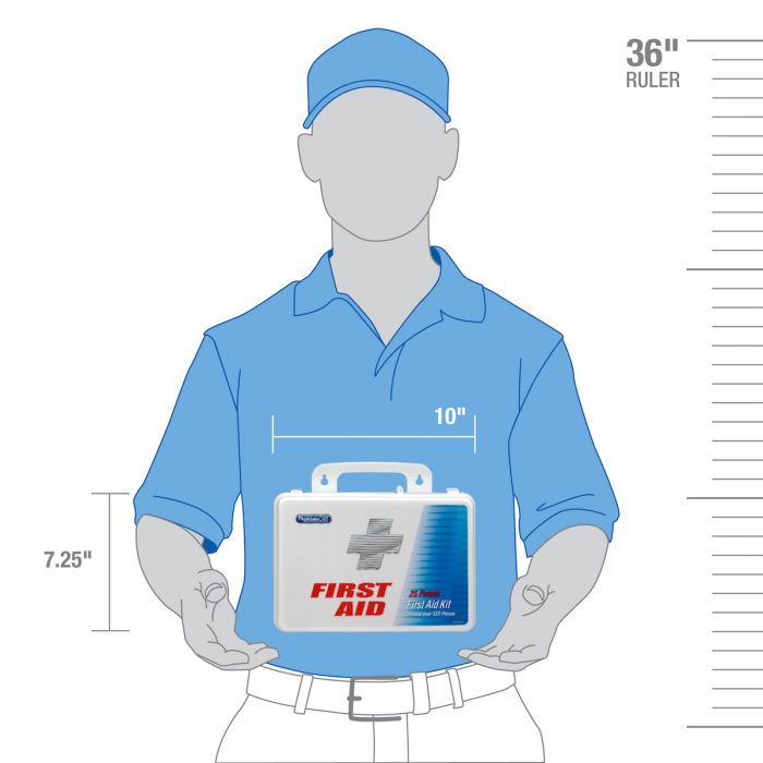 First Aid Only 25 Person Office First Aid Kit, 131 Pieces, Plastic Case
