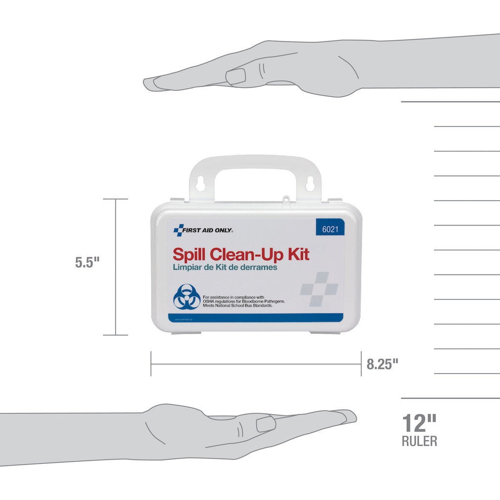 First Aid Only 21-Piece Bloodborne Pathogen (BBP) Spill Kit in Weatherproof Steel Case
