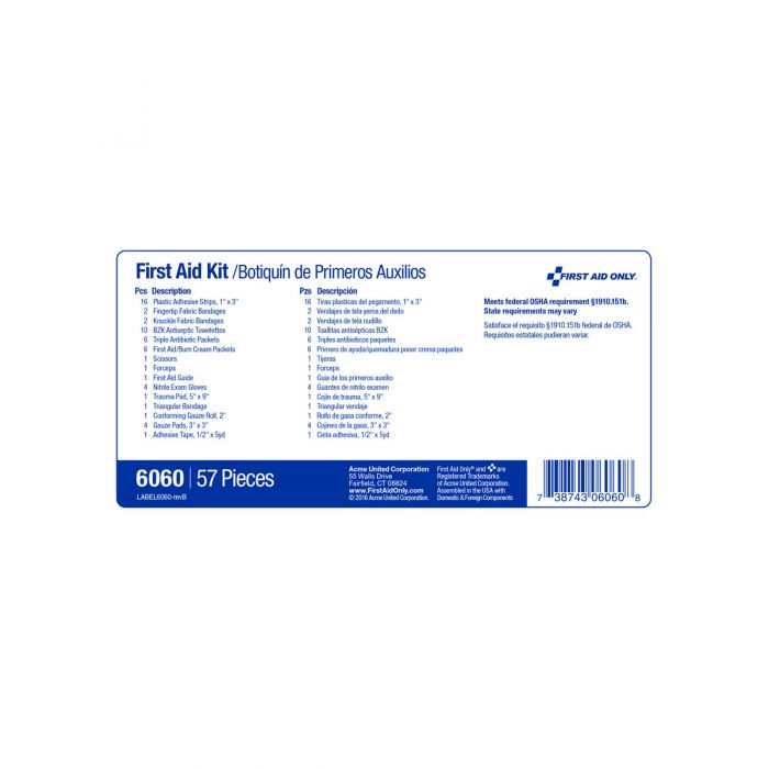 First Aid Only 10-Person First Aid Kit | Weatherproof Plastic Case with Custom Logo