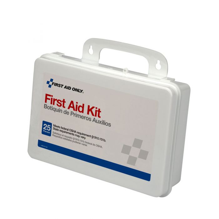 First Aid Only 25-Person OSHA First Aid Kit | Custom Logo Weatherproof Plastic Case