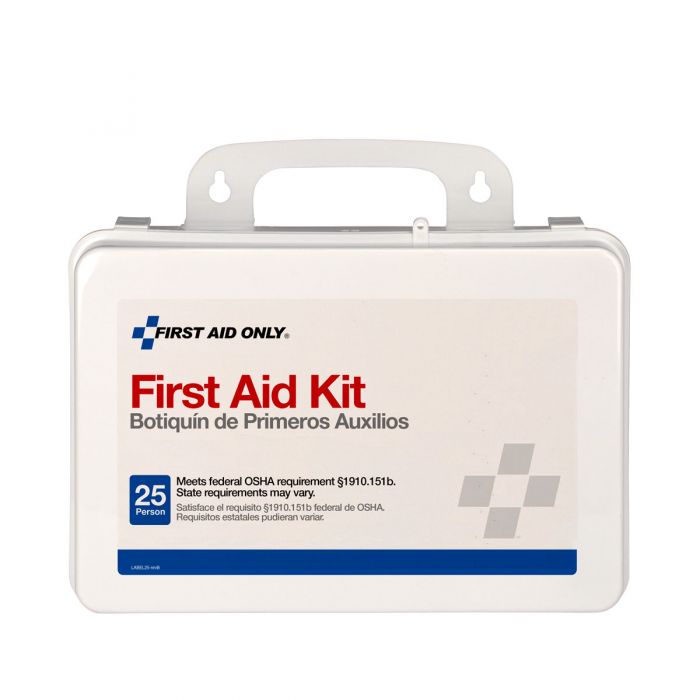 First Aid Only 25-Person OSHA First Aid Kit | Custom Logo Weatherproof Plastic Case