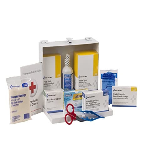 First Aid Only 25-Person First Aid Kit | Weatherproof Steel Case